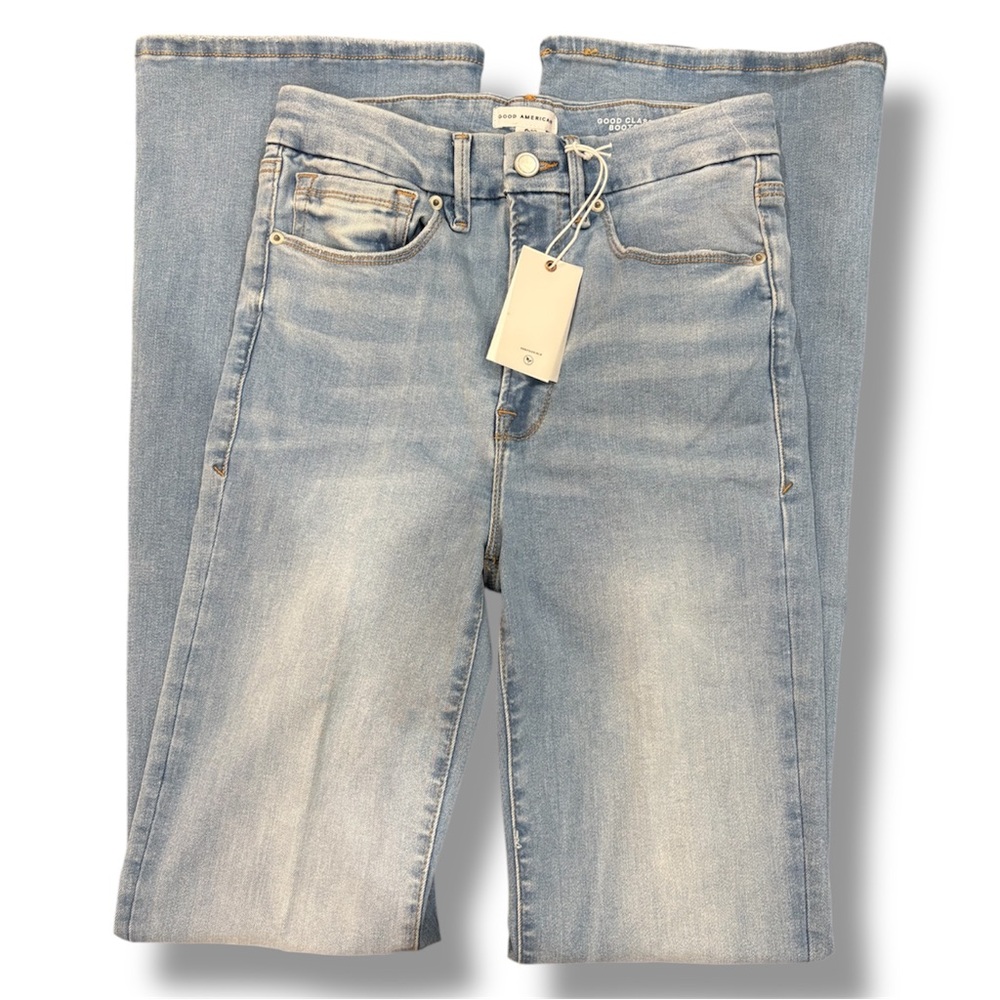 Good American Light Wash Women's Jeans - Classic Straight Leg